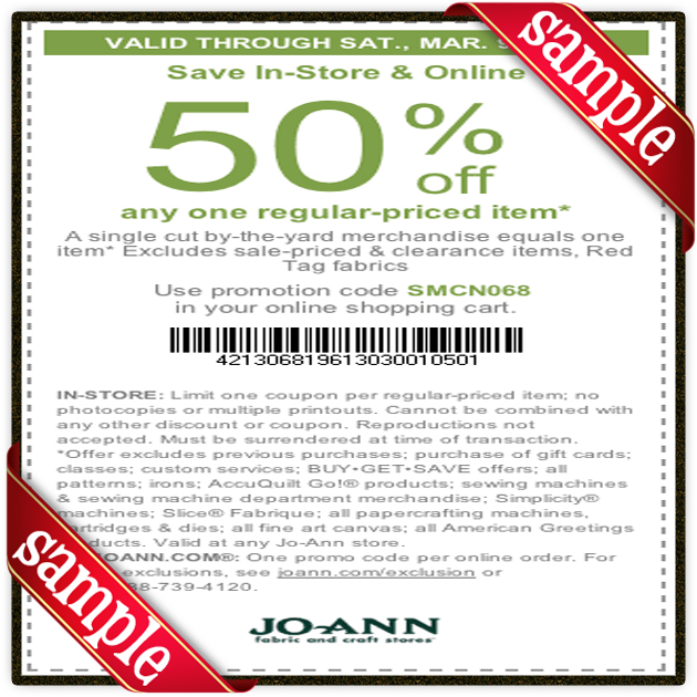 40 joann coupon 20 off entire order