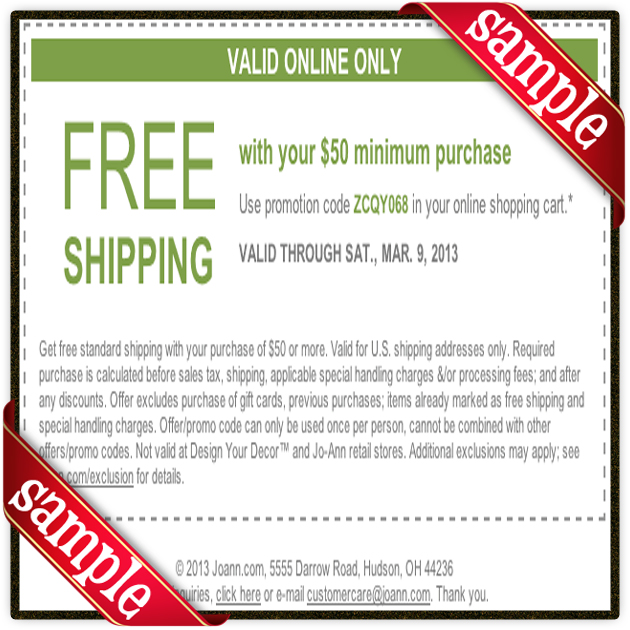 Joann Free Printable Coupons