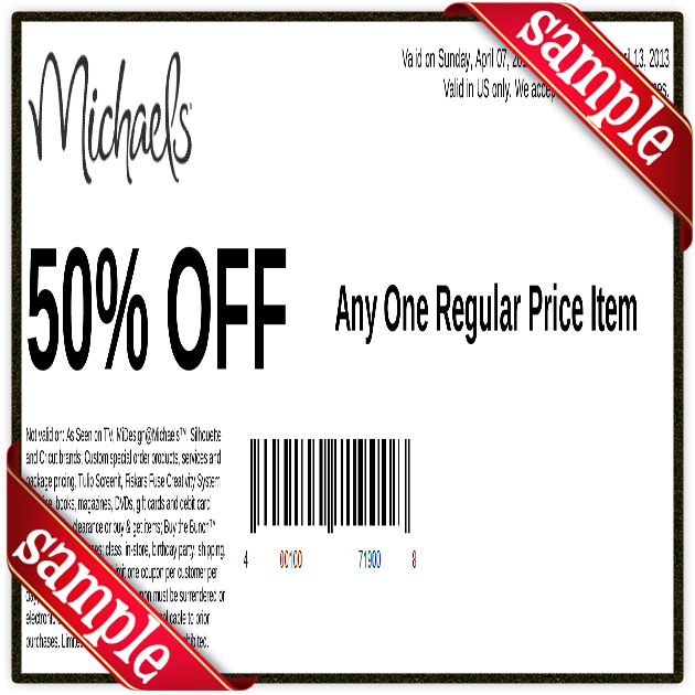 Micheals Free Printable Coupons