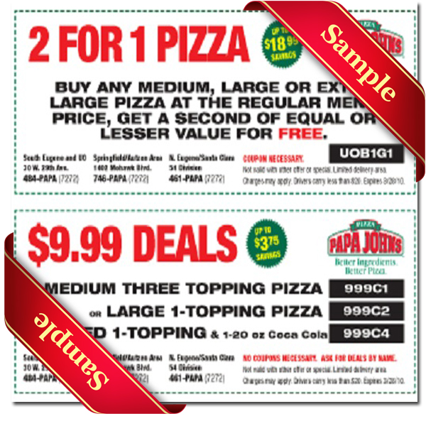 papa johns promo code