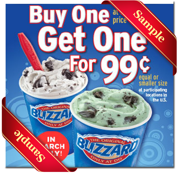 Dairy Queen Free Printable Coupons