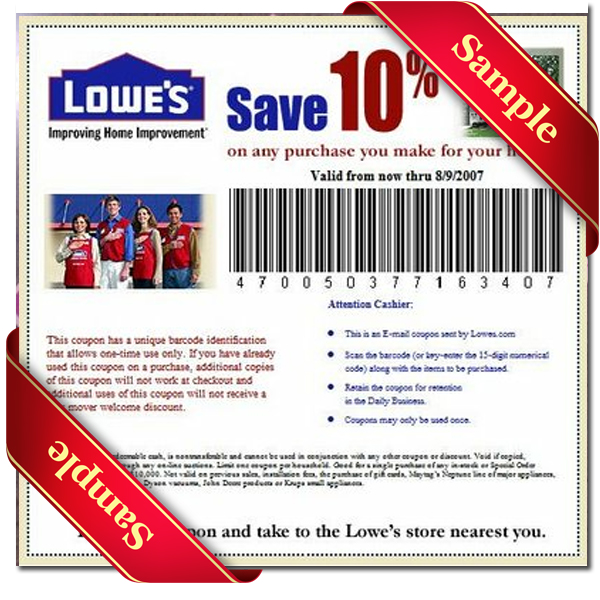 Lowes Coupon Free Printable Coupons