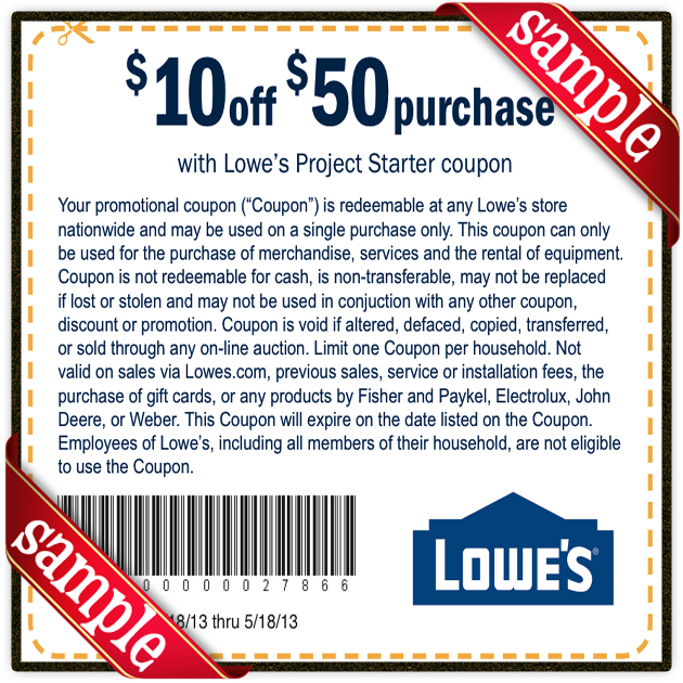 Lowes Coupon Free Printable Coupons