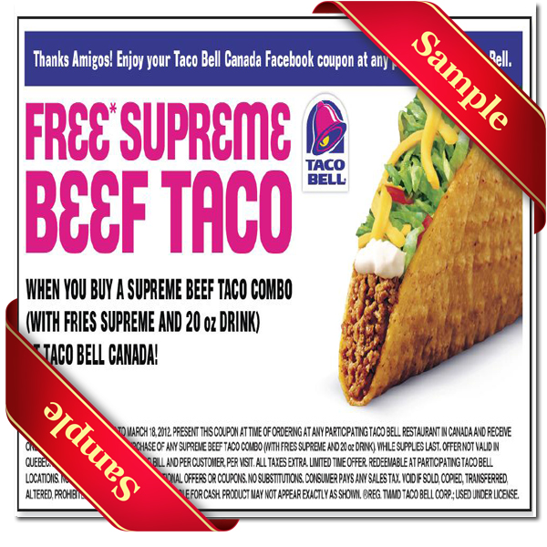 Taco Bell Coupons Printable