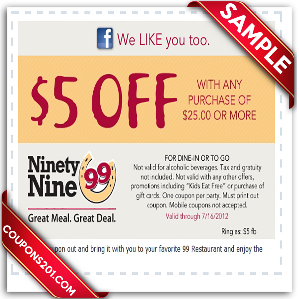 Printable Restaurant Coupons