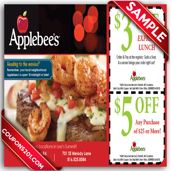 Free Printable Applebees Coupons