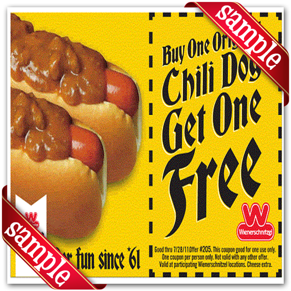 Wienerschnitzel Free Printable Coupons