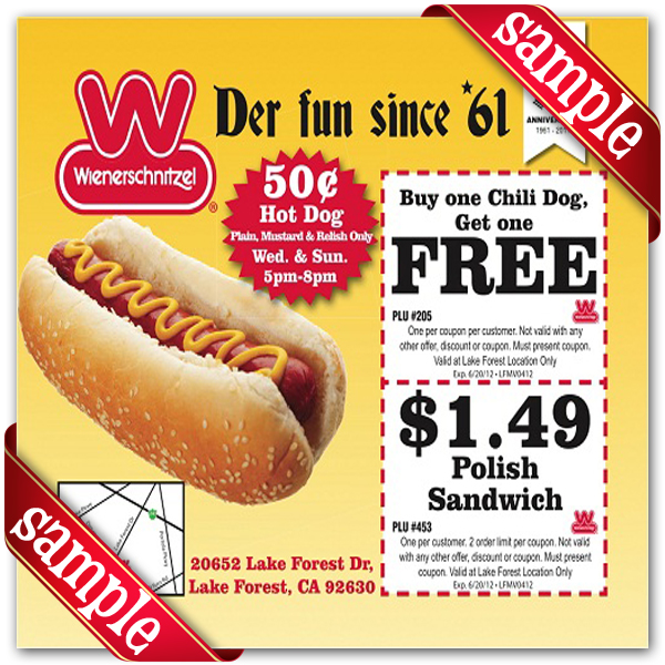 Printable Wienerschnitzel Coupons Customize and Print