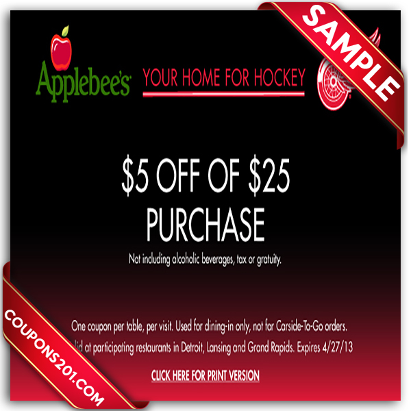 Coupons For Applebee's Printable