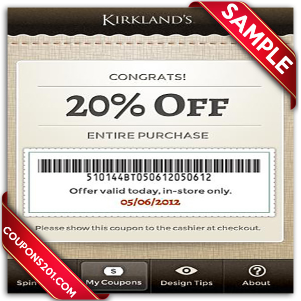 Kirklands Printable Coupons