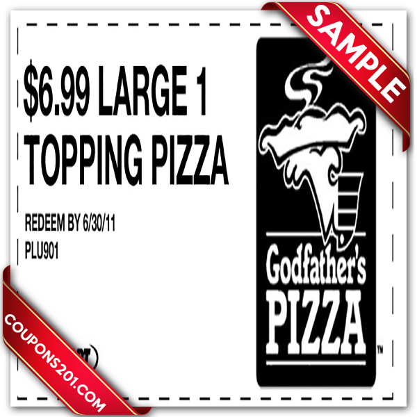 Godfather's pizza Printable Coupon December 2016