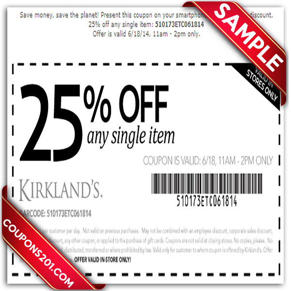 Kirklands Free Printable Coupons