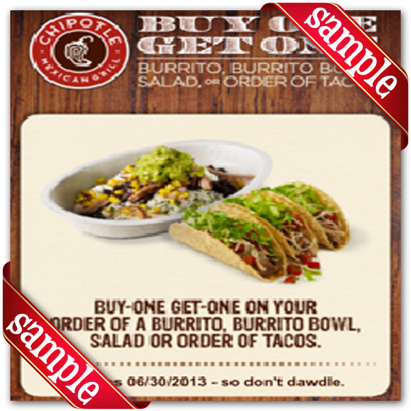 Chipotle Mexican Grill Printable Coupon December 2016