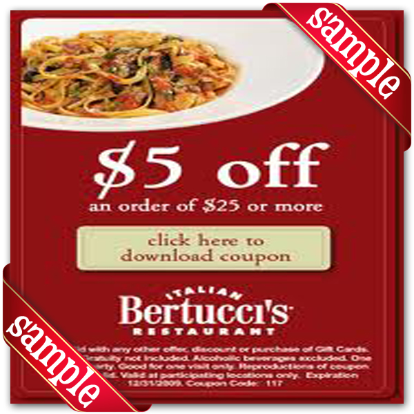 Bertuccis Free Printable Coupons