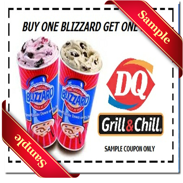 dairy queen free printable coupons