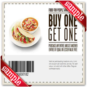 Coupon For Chipotle Mexican Grill Printable