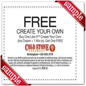 Coupon For Cold Stone Creamery Printable