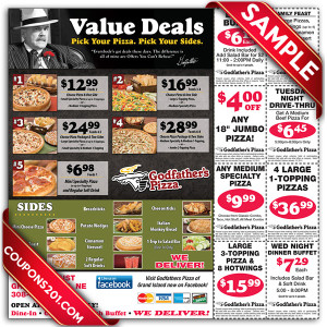 Coupons Godfather's pizza