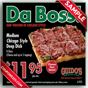 Coupons Guido's Pizza printable