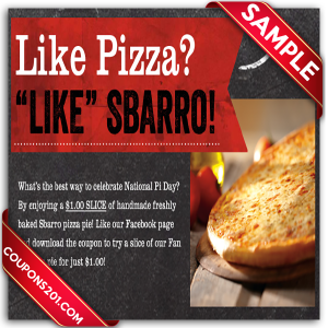Free Sbarro coupons