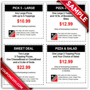 Free coupon BlackJack Pizza