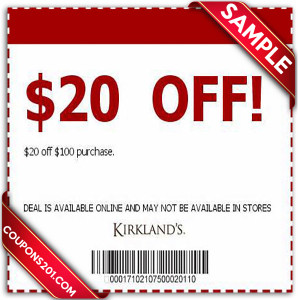 Free coupon Kirklands