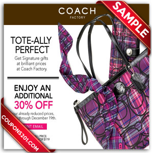 Free coupon for coach