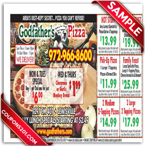 Godfather's pizza Coupons