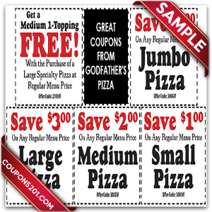 Godfather's pizza free coupon