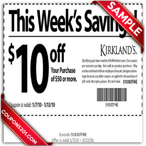 Kirklands free coupon