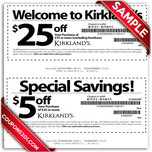 Kirklands printable coupons free