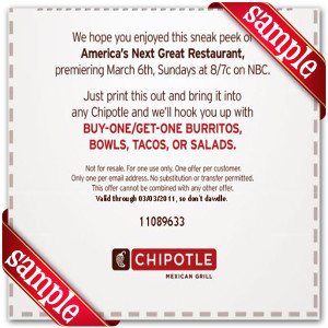Latest Chipotle Mexican Grill Coupon For 2024