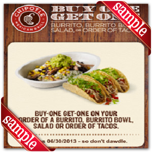 Printable Chipotle Mexican Grill Coupons