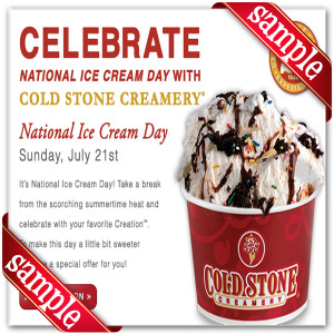 Printable Cold Stone Creamery Coupons