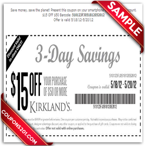 Printable coupon Kirklands