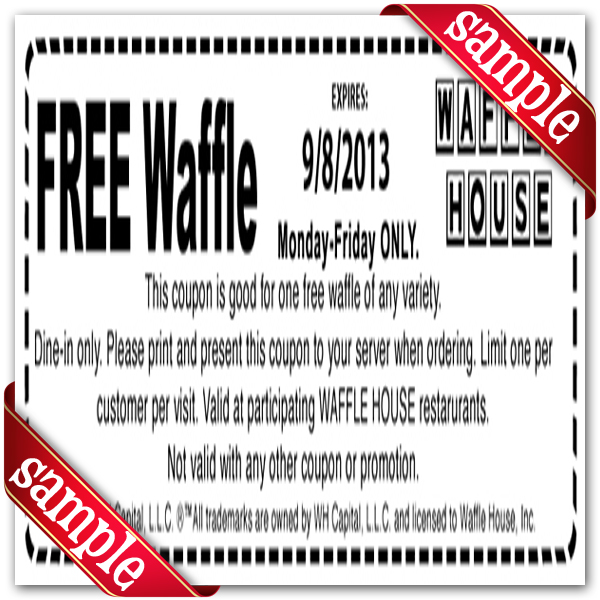 Waffle House Free Printable Coupons
