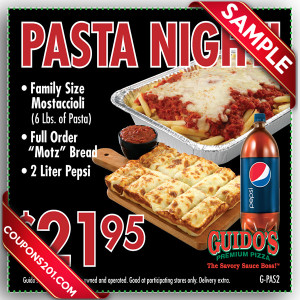 coupons Guido's Pizza