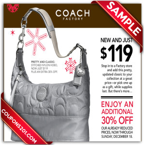 discount coupons for Coach