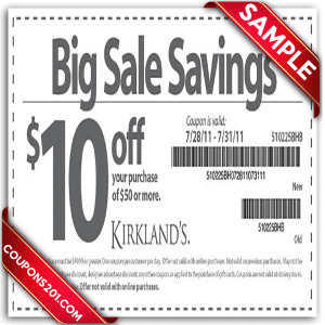 free Kirklands printable coupon