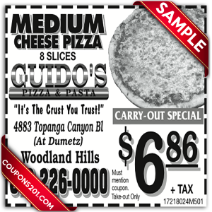 free coupon Guido's Pizza printable
