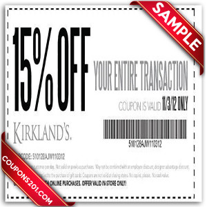 free coupons Kirklands