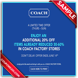 free printable coupons coach